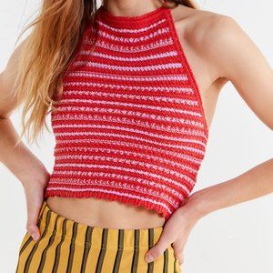 NWT Urban Outfitters Crochet Halter Crop Top S
